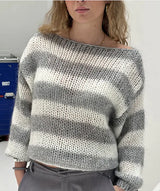 Loose Striped Knit Pullover – Long-Sleeve Sweater